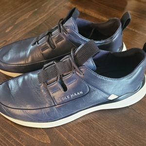 Cole Haan Grand Sport Leather Navy Blue Mens Shoes